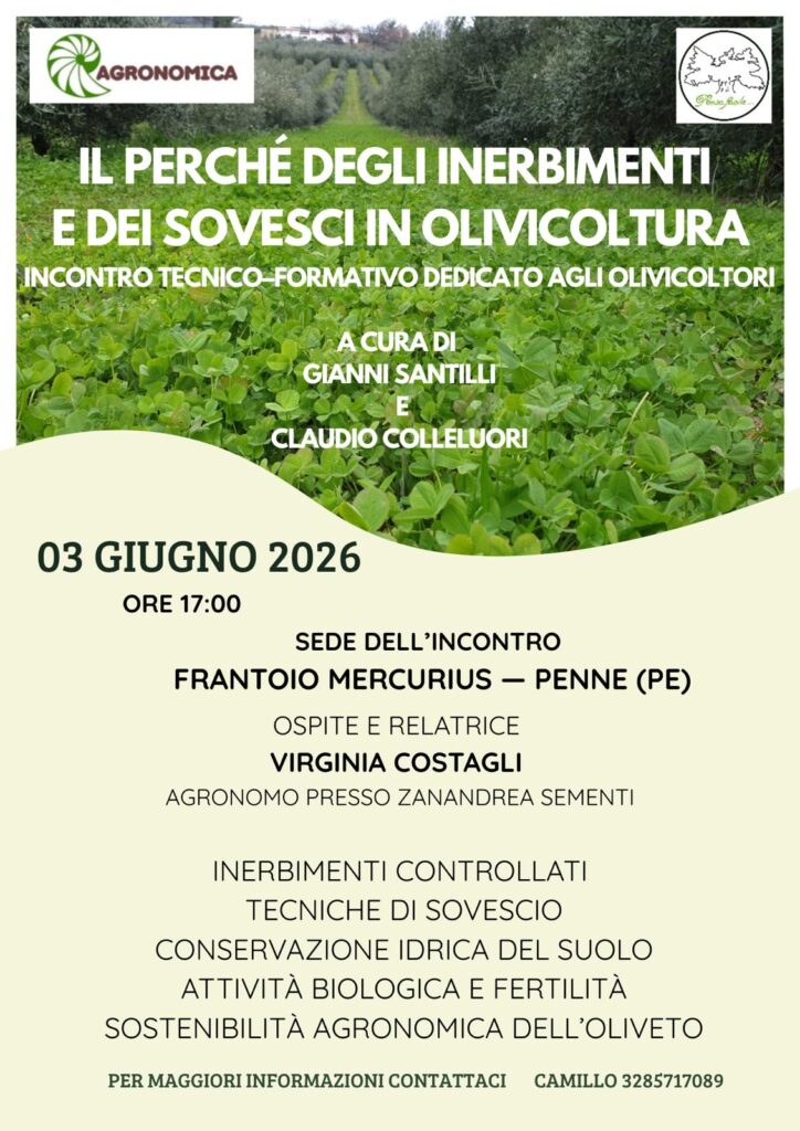 IL PERCHE’ DEGLI INERBIMENTI E DEI  SOVESCI IN AGRICOLTURA